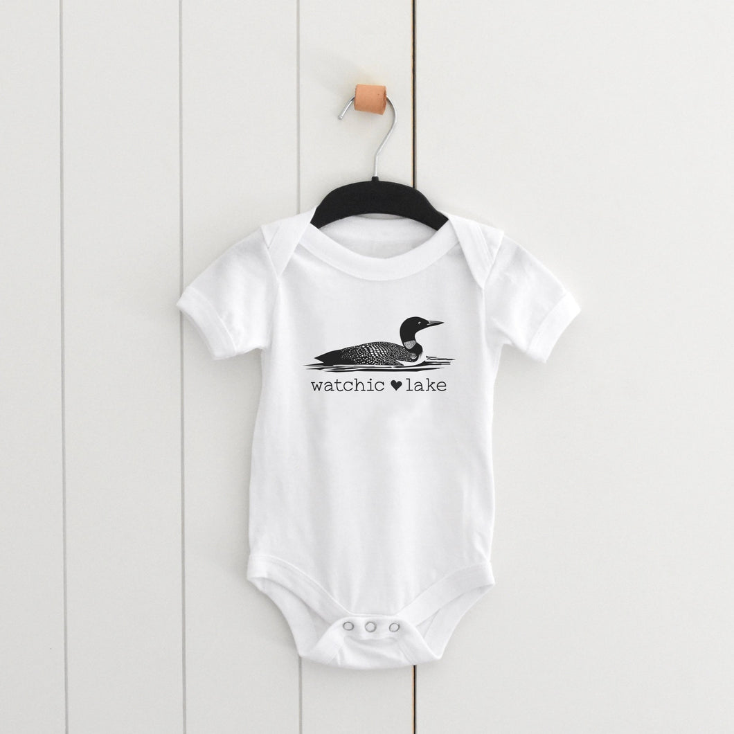 Custom Loon Baby Onesie